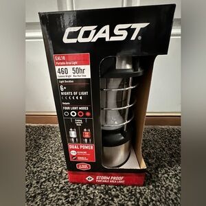 COAST EAL18 460 Lumen Dual Power Dual Color Storm Proof Portable LED Lantern New